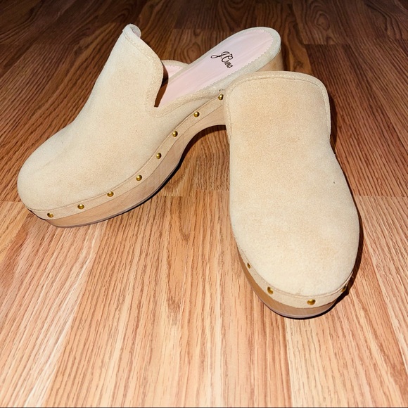 J. Crew Shoes - J. CREW Suede Clogs Size 6